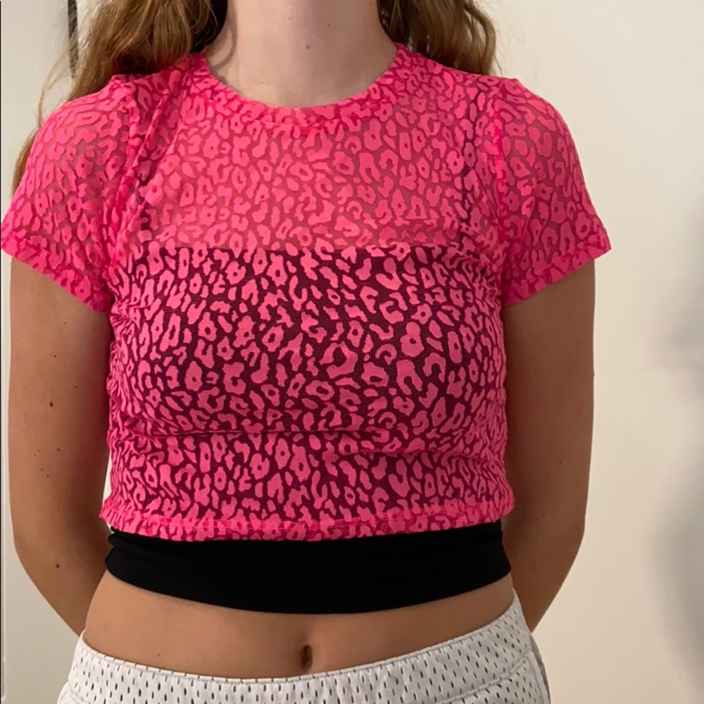 Cheetah print over shirt